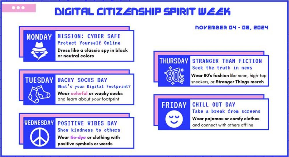 Digital Citizenship Spirit Week