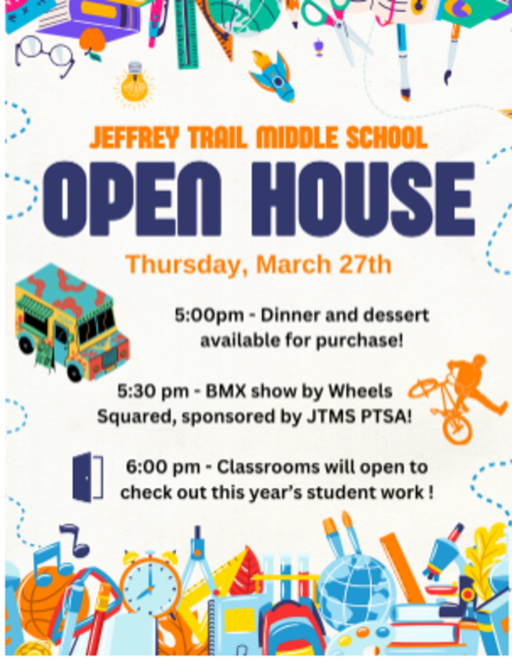 JTMS Open House Flyer 2025