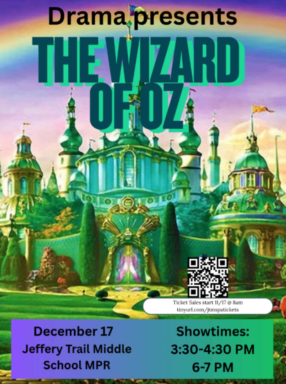 JTMS Drama Program Presents: "The Wizard of Oz"