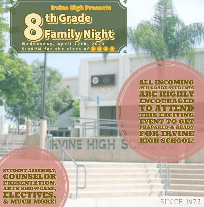IHS 8th Grade Family night
